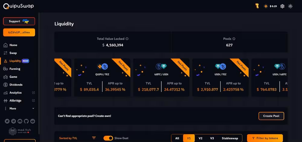 How To Create a Liquidity Pool For Any Token On Tezos., image 2