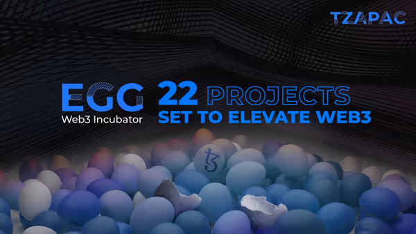 One Month On TZAPAC Highlights Projects Benefiting From the EGG Web3 Incubator image 1