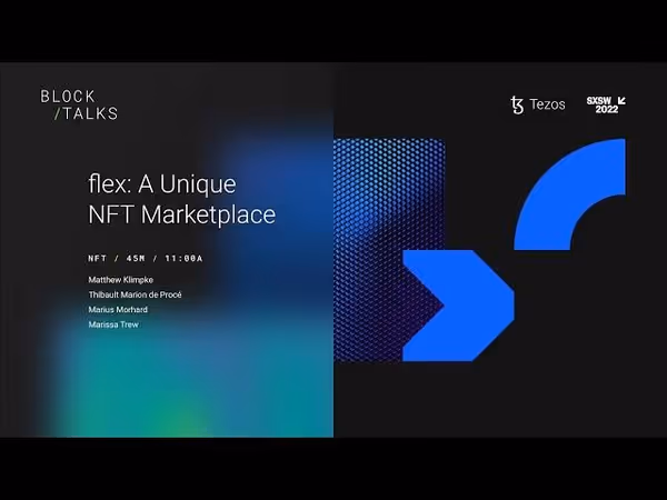 flex A Unique NFT Marketplace Tezos x SXSW 2022 image 1