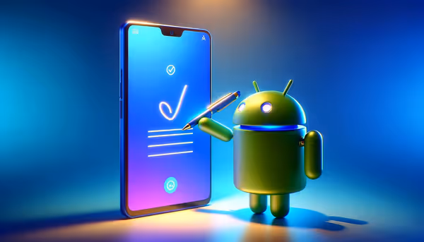 Signing Android Phone Concept Blog Cover 2